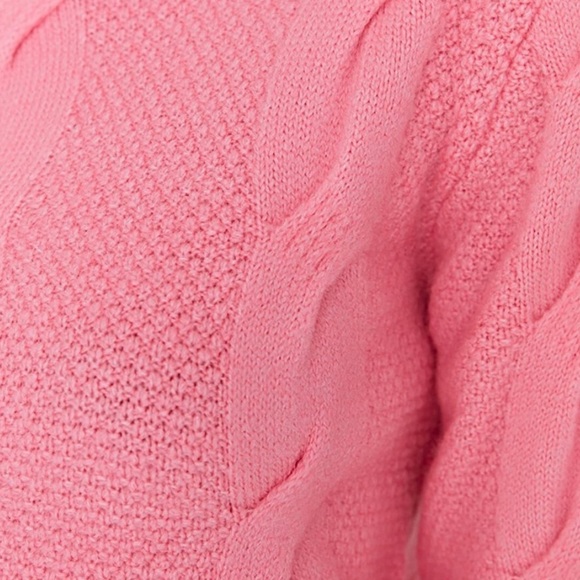 Pink Cable-Knit Sweater - Picture 5 of 10